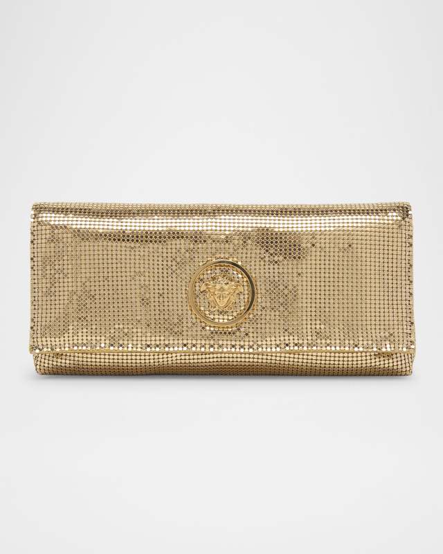 La Medusa Metal Clutch Bag